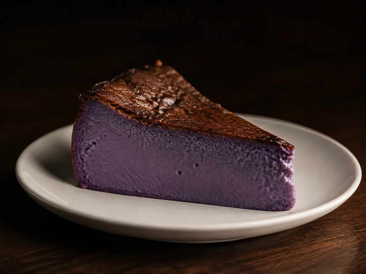 Ube Basque Cheesecake