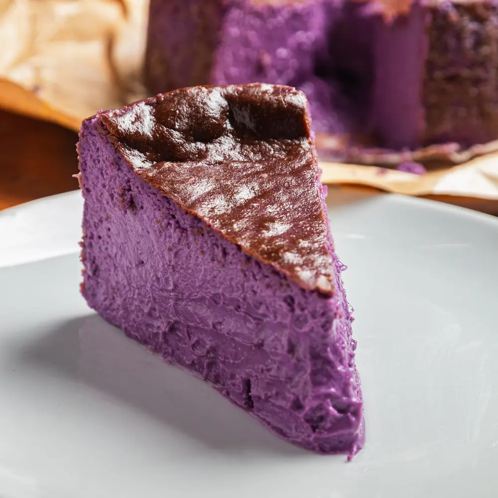 Ube Basque Cheesecake